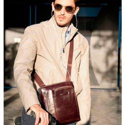 Сумка мужская Piquadro Blue Square коричневая телячья кожа (CA1816B2/MO) 9