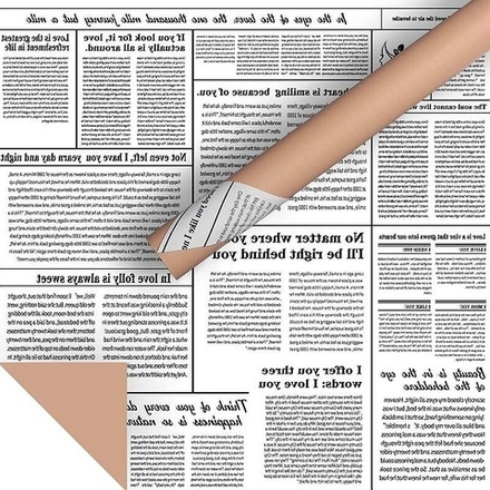 ЛИСТ 2х-ст  "Газета" 58*58/20шт