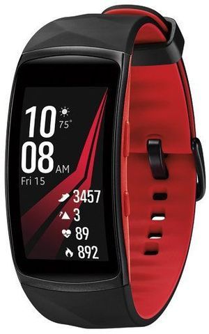 Браслет Samsung Gear Fit2 Pro (Red Large / Черно-красный)