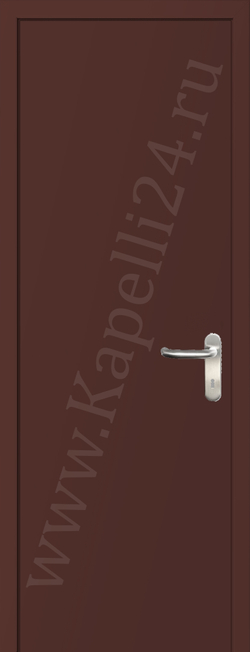 Дверь влагостойкая пластиковая KAPELLI multicolor ДГ RAL 8015 Каштаново-коричневый + коробка