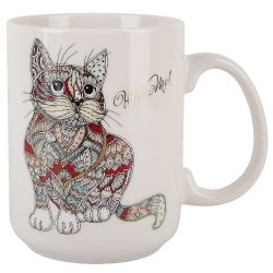Кружка "Kitty" v=380мл (фарфор) (картонная цветная лента)