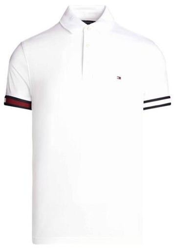 Мужское теннисное поло Tommy Hilfiger Flag Cuff Slim Fit