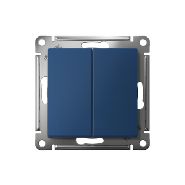 Выключатель 2-кл. AtlasDesign (сх. 5) 10AX механизм аквамарин SE ATN001151