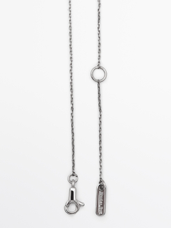 Massimo Dutti Мини-ожерелье с подвеской из кружева, серебряный