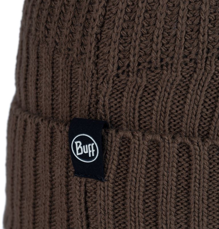 Шапка вязаная с флисом Buff Knitted & Fleece Band Hat Renso Brindle Brown Фото 4