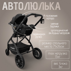 Модульная коляска BubaGO Lotta Thermo 3в1