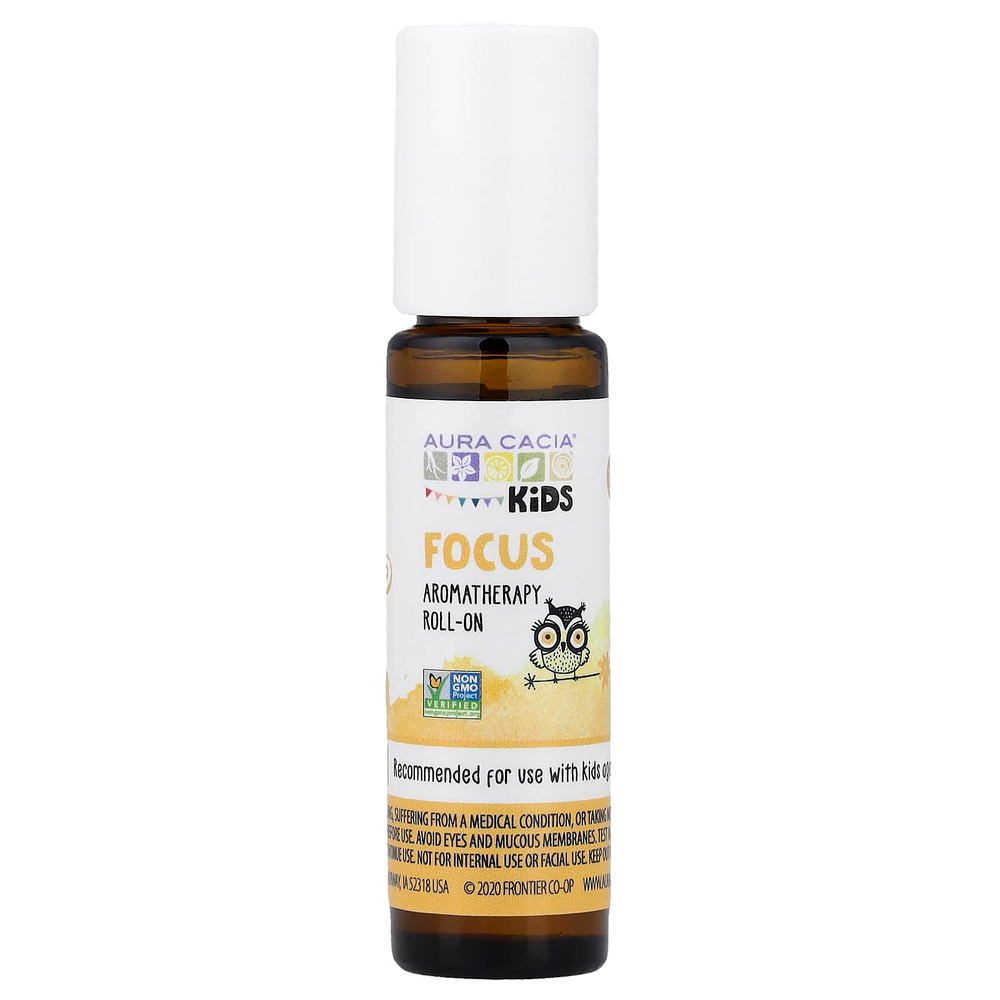 Aura Cacia, Kids, шариковые шариковые ароматизаторы, для концентрации внимания, 9,2 мл (0,31 жидк. унц.)