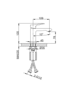 Смеситель для раковины FRAP F1084-6