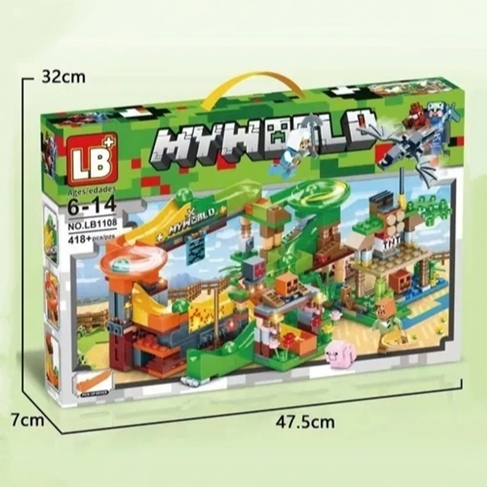 Конструктор Майнкрафт LB+ MY WORLD NO.LB1108 / 418 деталей