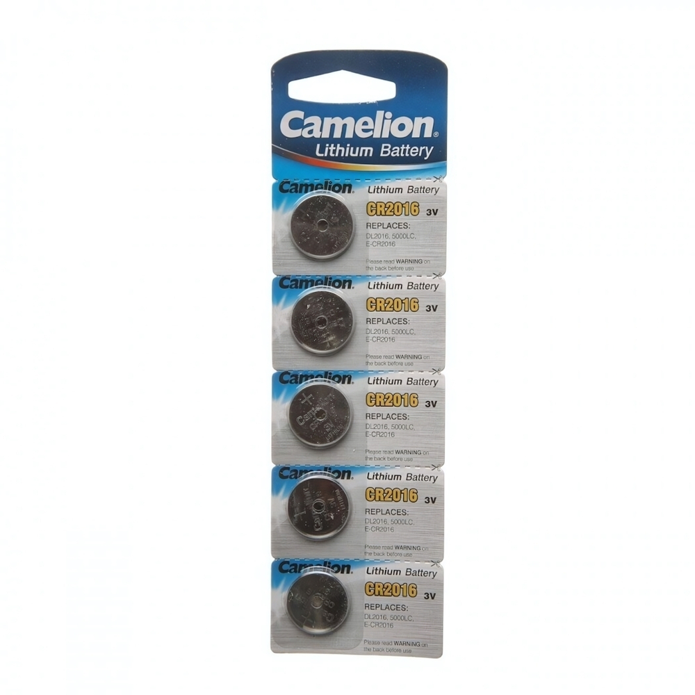 Элемент питания Camelion CR2016 BL/5 (комплект 5 шт)