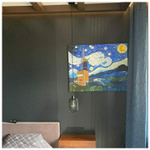 Фрезерованная МДФ панель в шпоне цвет ral7043