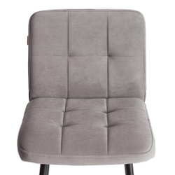 Полубарный стул  Medeo/Медео велюр, серый, 29, 42х56х102 см