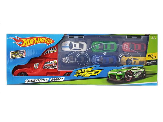 Набор Hot Wheels трейлер + 6 машинок