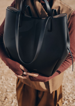 POLENE СУМКА CYME TOTE, ЧЕРНЫЙ