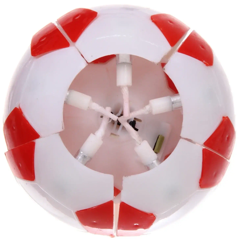 Свеча для торта раскрывающийся цветок «Мяч» (5 свечей), Красный