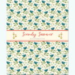 НОВИНКА! Тетрадь общая 48 листов на скрепке "Scandy Summer Pattern"
