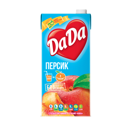 Сок Да Да Персик 1.9 л