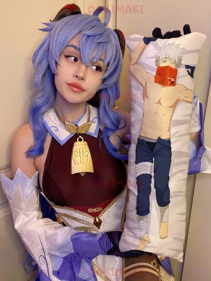 Мини дакимакура Какаши Хатаке из Наруто арт. M0285, 60х20 см