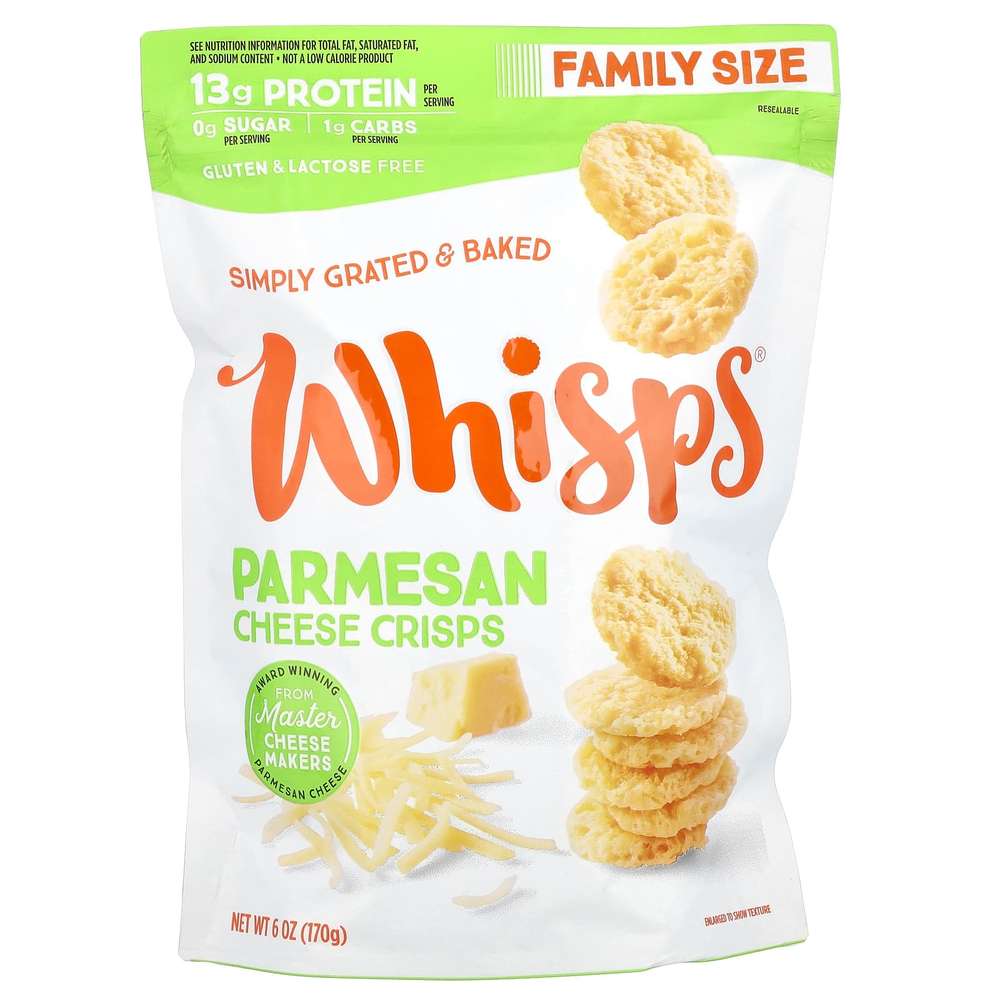 Whisps, Чипсы с пармезаном, семейные, 170 г (6 унций)
