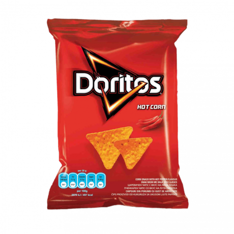 Чипсы кукурузные Doritos со вкусом острого перца (большая упаковка 100 г)