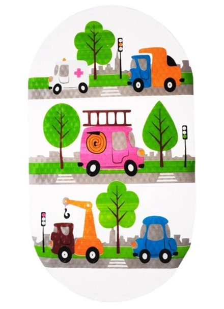 Коврик для ванны Ортодон Машинки 69*39