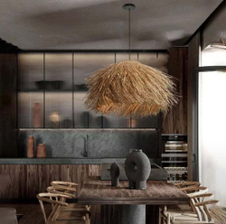 Этот светильник выполнен из натуральных волокон и создаёт тёплый, атмосферный свет.