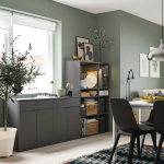 Комбинация для хранения - VIHALS  IKEA/ ВИХАЛС ИКЕА, 140х235 см, серый