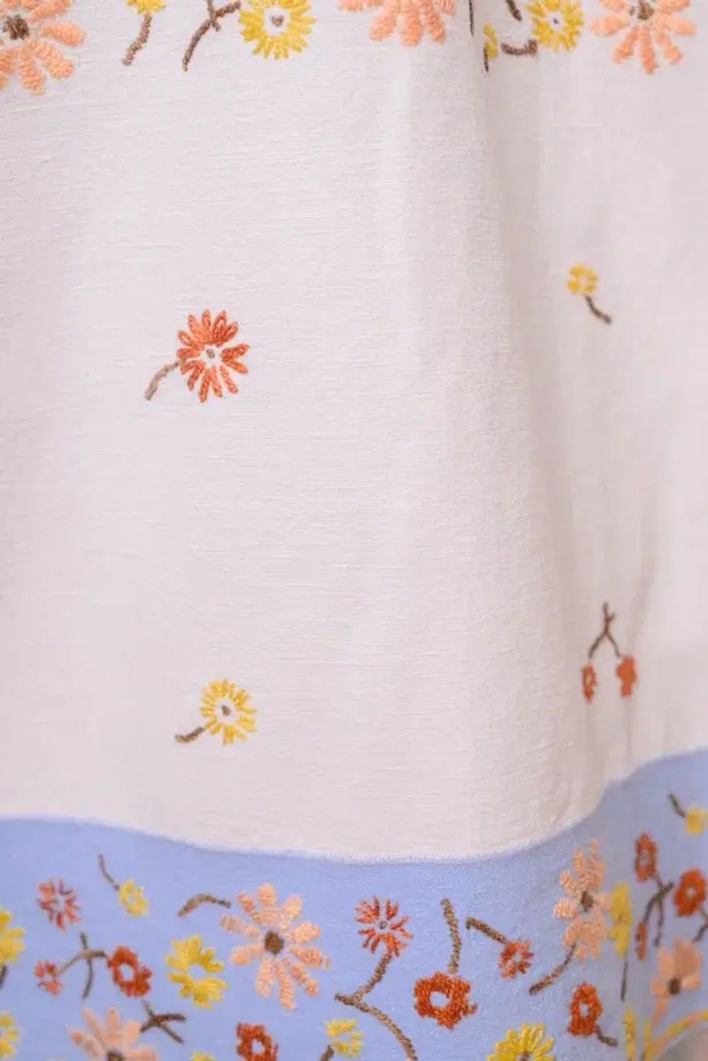 Рубашка Soeurs с Голубой Окантовкой белая