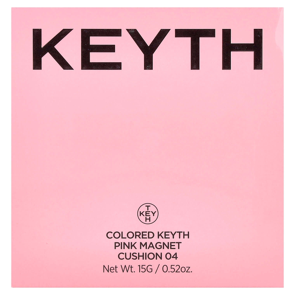 KEYTH, розовая кушон, магнитная кушон, оттенок 04 нейтрально-бежевый, 15 г (0,52 унции)