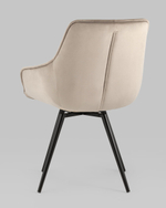 Стул вращающийся Сеул велюр серо-бежевый