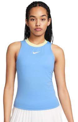 Женский топ теннисный Nike Court Dri-Fit Advantage Tank - university blue/light laser orange/white