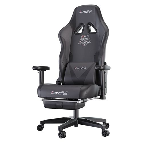 Премиум игровое кресло Autofull серия C3, AF050DS, черный, Подставка для ног