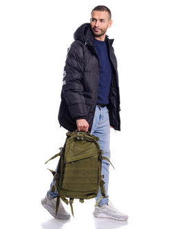 Рюкзак армейский тактический (карман по диагонали) Олива 60л