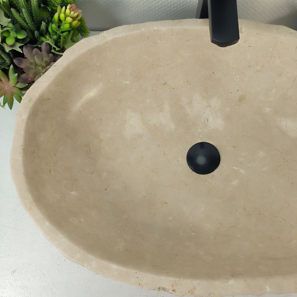 Каменная раковина из мрамора Erozy Cream EM-05327 (66*47*16) 0880 из натурального камня