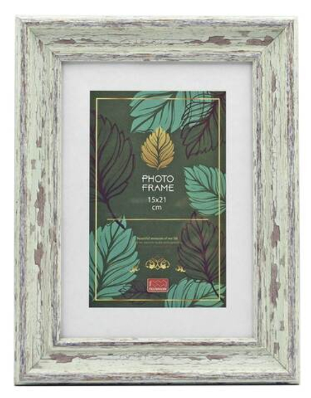 Фоторамка пластик 15х21 см Феничи зеленый