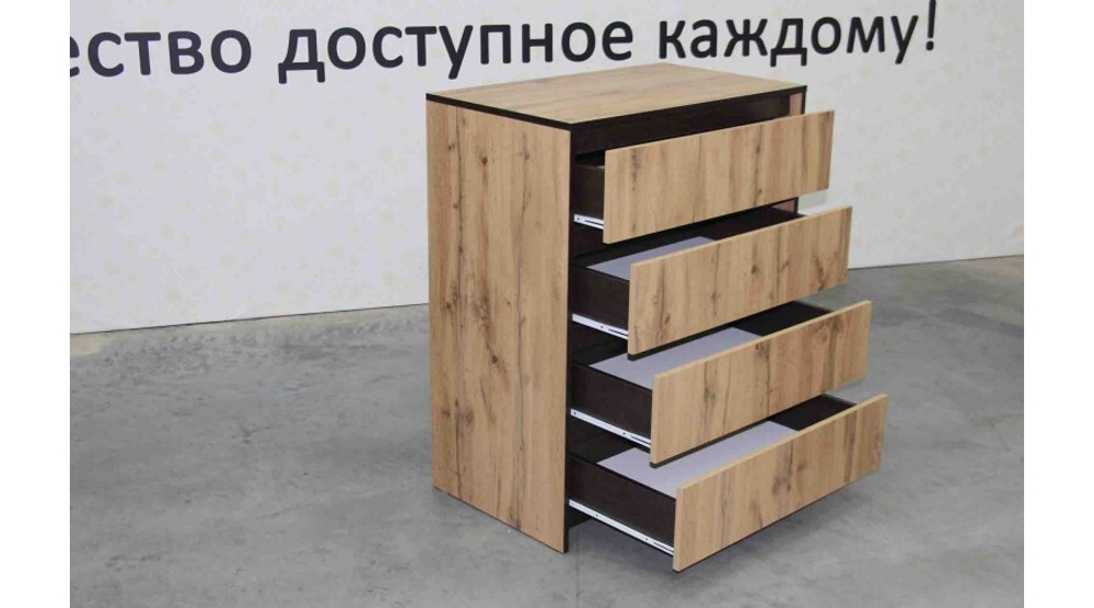 Бостон Комод 4 ящика Дуб вотан