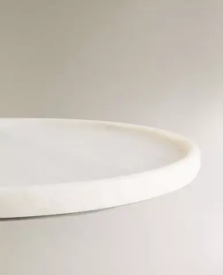 ZARA HOME ПОДНОС ДЛЯ ВАННОЙ ИЗ МРАМОРА, БЕЛЫЙ