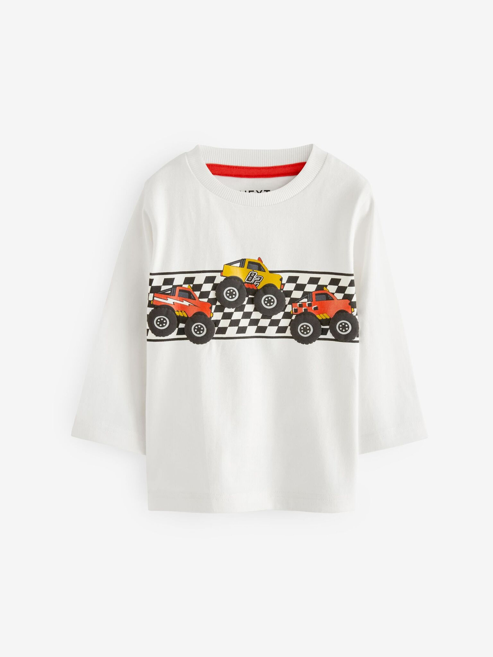 Лонгслив для мальчика Next 642-580, 3 шт., Серый, Красный, Белый