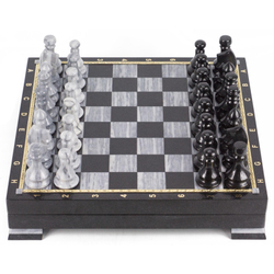 Шахматный ларец мрамор змеевик 395х395х80 мм 18 кг. R119027