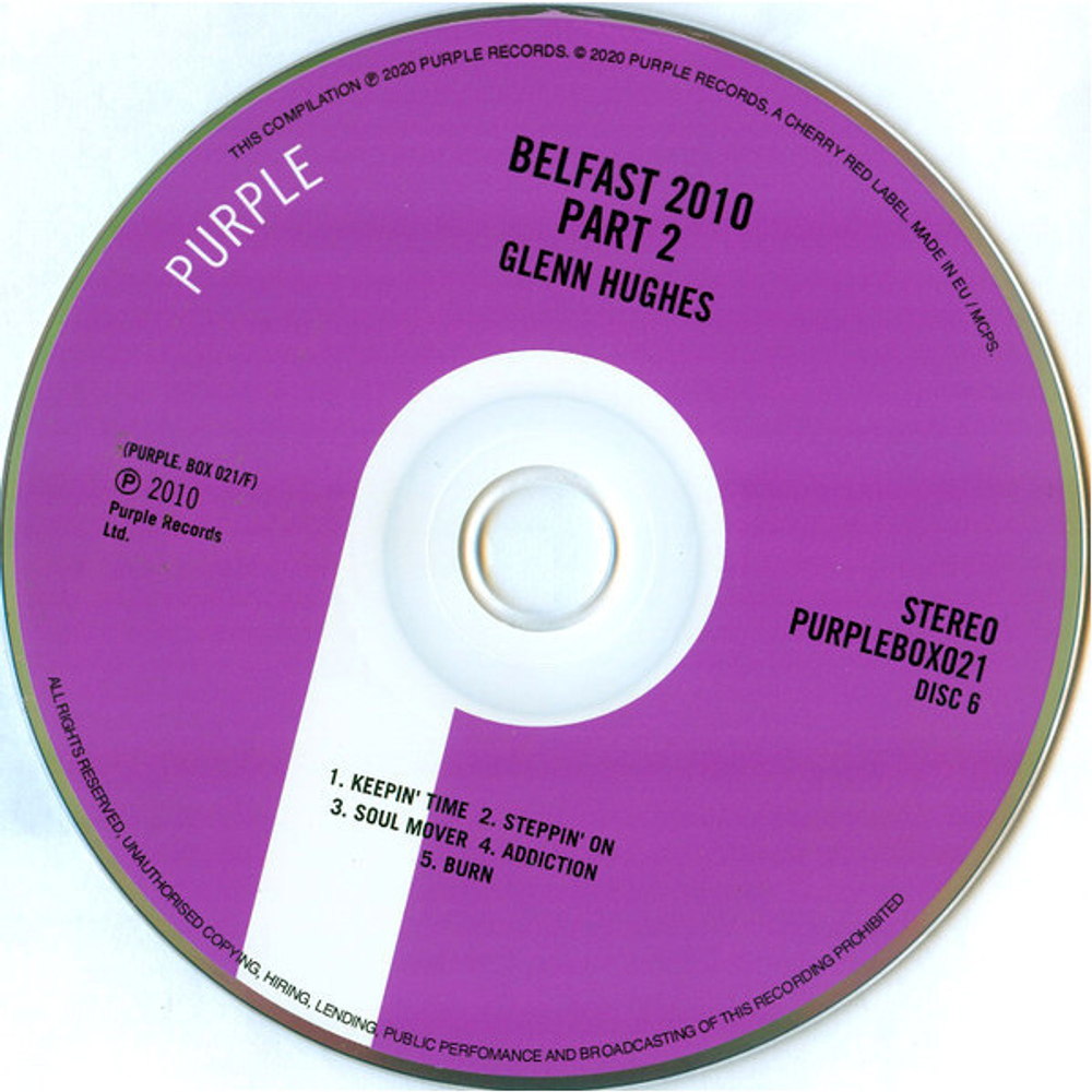 Glenn Hughes / The Official Bootleg Box Set Volume Three - 1995-2010 (6CD)