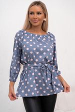 Блуза Романтичная особа (горошек) Б11-156 Nikol