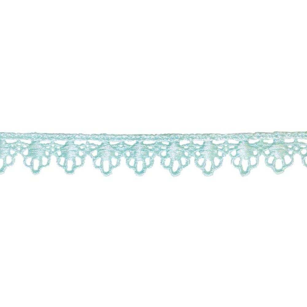 Кружево плетеное, ш. 1,8 см, голубой