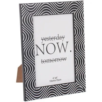 Фоторамка 10*15см «Верона» черный, пластик