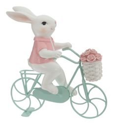 GAEM Фигурка декоративная "Заяц на велосипеде", L17,5 W6 H19,5 см