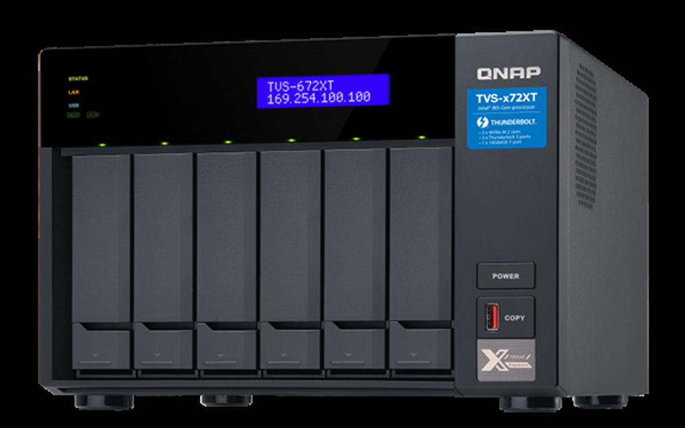 Сетевой накопитель QNAP  TVS-672XT-i3-8G