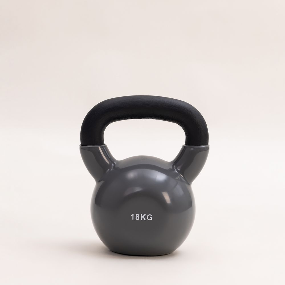 Гиря 18 кг PVC (grey)