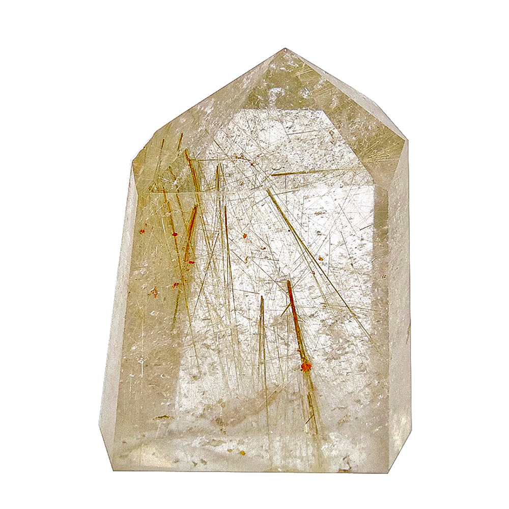 Кристалл 39мм кварц-волосатик Вес 21,1гр. Артикул 67505. Размер 39х26х13мм.