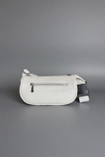 Сумка женская кросс-боди экокожа бежевая QOZA