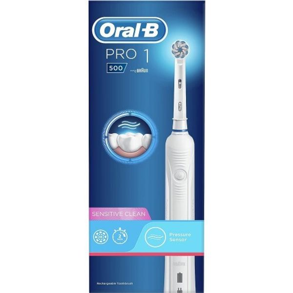 Электрическая зубная щетка Oral-B Pro 500 Sensitive Clean D16.513.1U