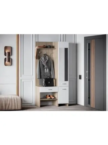 Прихожая с зеркалом комплект мебели 95х35х195 см